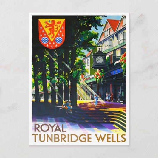 Royal Tunbridge Wells England vintage Briefkaart (Voorkant)