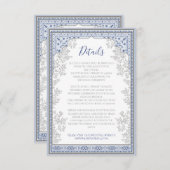 Royal Turkish Wedding Enclosure Card Informatiekaartje (Voorkant / Achterkant)