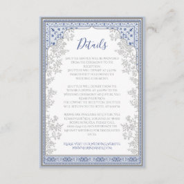 Royal Turkish Wedding Enclosure Card Informatiekaartje