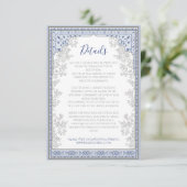 Royal Turkish Wedding Enclosure Card Informatiekaartje (Staand voorkant)
