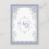 Royal Turkish Wedding Enclosure Card Informatiekaartje (Achterkant)