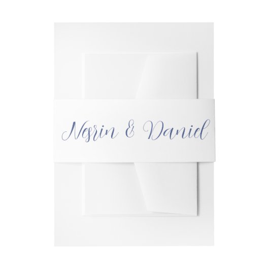 Royal Turkish Wedding Invitation White Belly Band Uitnodigingen Wikkel (Voorkant Voorbeeld)