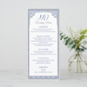 Royal Turkish Wedding Menu Kaart (Staand voorkant)