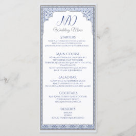 Royal Turkish Wedding Menu Kaart