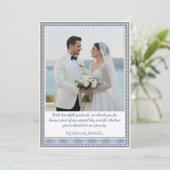 Royal Turkish Wedding Thank You Card Bedankkaart (Staand voorkant)