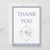 Royal Turkish Wedding Thank You Card Bedankkaart (Achterkant)