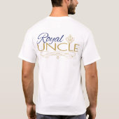 Royal UNCLE|Blue and Gold Crown T-shirt (Achterkant)
