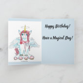 Royal Unicorn Verjaardag Kaart (Binnen)