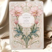 Royal Victoriaans bruiloft grillige bloemrijke Orn Kaart