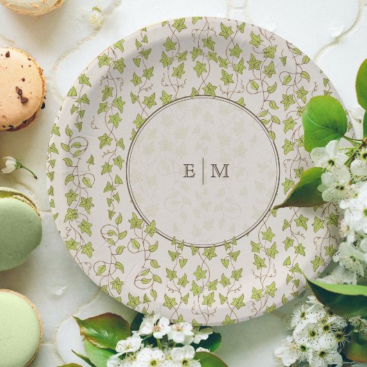 Royal Victoriaans Elegant Bloemen Bruiloft Papieren Bordje