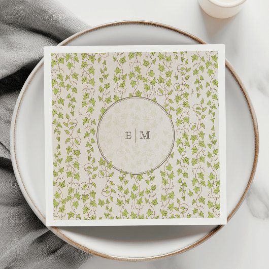 Royal Victoriaans Elegant Bloemen Bruiloft Servet