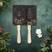 Royal Victoriaans Gothic Bloemen Bruiloft Handwaaier