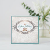  Royal Vrijgezellenfeest Tea Party Kaart (Staand voorkant)