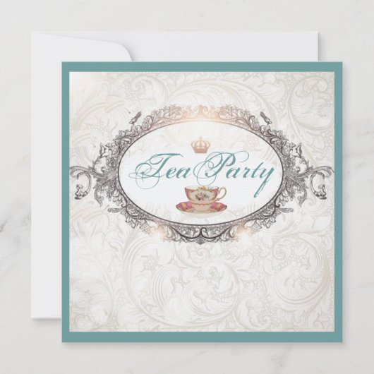  Royal Vrijgezellenfeest Tea Party Kaart (Voorkant)