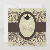  Royal Vrijgezellenfeest Tea Party Kaart (Voorkant)