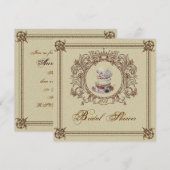 Royal Vrijgezellenfeest Tea Party Kaart (Voorkant / Achterkant)