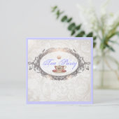  Royal Vrijgezellenfeest Tea Party Kaart (Staand voorkant)