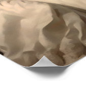 Royal Vrouw Witte Wolf  Print, Dark Moody Poster (Hoek)