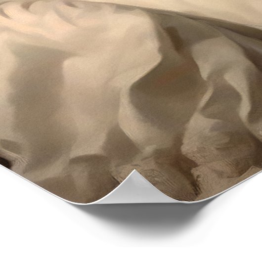 Royal Vrouw Witte Wolf Print, Dark Moody Poster (Hoek)