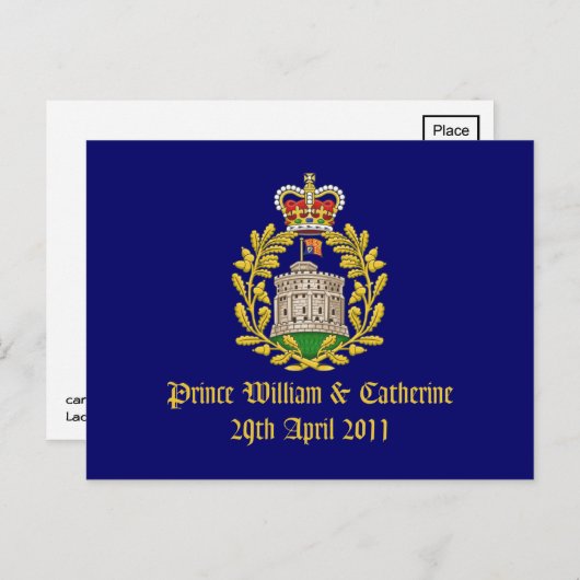 Royal Wedding Briefkaart (Voorkant / Achterkant)