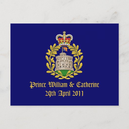 Royal Wedding Briefkaart (Voorkant)