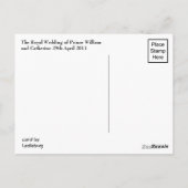 Royal Wedding Briefkaart (Achterkant)