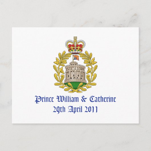 Royal Wedding Briefkaart (Voorkant)