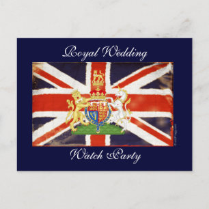 Royal Wedding Coat of Arms Watch Party Briefkaart
