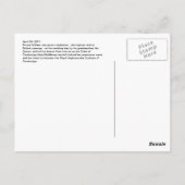 Royal Wedding Collectible Briefkaart (Achterkant)