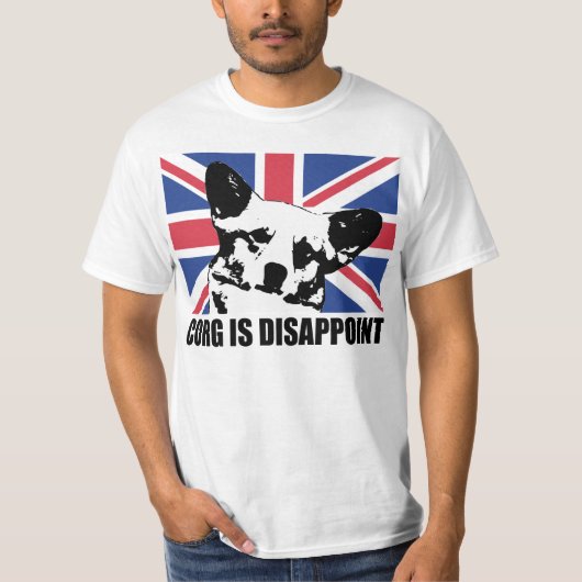 Royal Wedding: Corg stelt teleur T-shirt (Voorkant)
