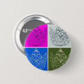 Royal Wedding/Crown Ronde Button 5,7 Cm (Voorkant /achterkant)
