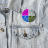 Royal Wedding/Crown Ronde Button 5,7 Cm (In situ)