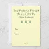 Royal Wedding Harry en Meghan Aangepaste Uitnodigi Kaart (Achterkant)