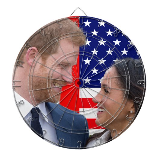 Royal Wedding Harry en Meghan Dartbord (Voorkant)