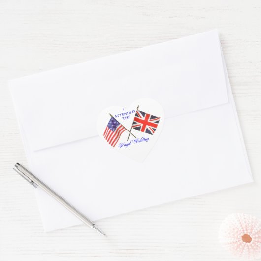 Royal Wedding Hart Sticker (Envelop)