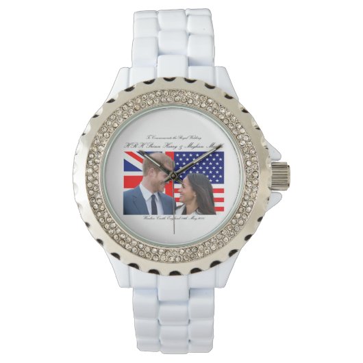 Royal Wedding HRH Prince Harry en Meghan Markle Horloge (Voorkant)