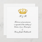Royal Wedding II -  Goud Kaart (Voorkant / Achterkant)