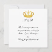 Royal Wedding II -  Goud Kaart (Voorkant)