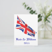Royal Wedding/Kate en William Briefkaart (Staand voorkant)