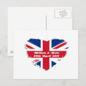Royal Wedding - Kate & William Briefkaart (Voorkant / Achterkant)