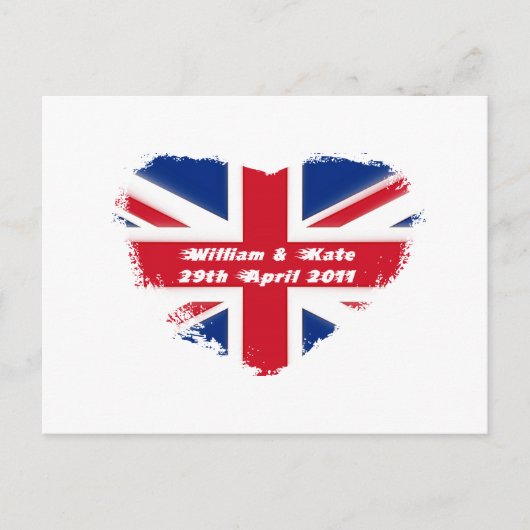 Royal Wedding - Kate & William Briefkaart (Voorkant)