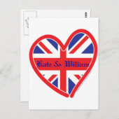 Royal Wedding/Kate & William Briefkaart (Voorkant / Achterkant)