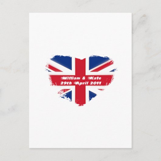 Royal Wedding - Kate & William Briefkaart (Voorkant)