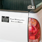 Royal Wedding/Kate & William Bumpersticker (Op Truck)