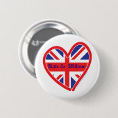 Royal Wedding/Kate & William Ronde Button 5,7 Cm (Voorkant /achterkant)