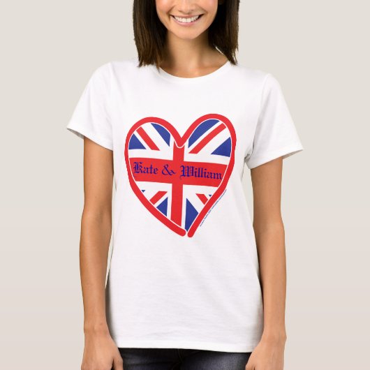 Royal Wedding/Kate & William T-shirt (Voorkant)