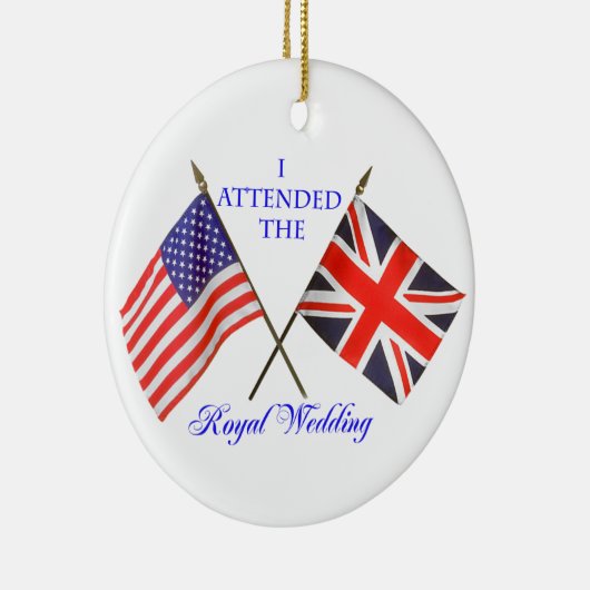 Royal Wedding Keramisch Ornament (Rechts)