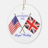 Royal Wedding Keramisch Ornament (Links)