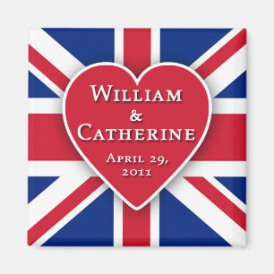 Royal Wedding Magnets for Party Favors Magneet