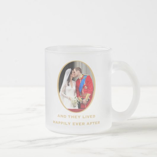 Royal Wedding Matglas Koffiemok (Rechts)